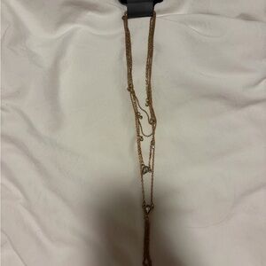 Charming Charlie Gold Layered Necklace